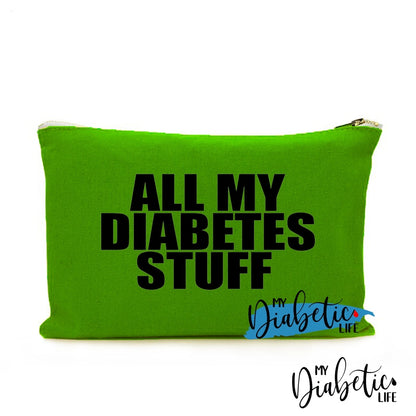 All My Diabetes Stuff - Carry All Storage Bag Green Storage Bags