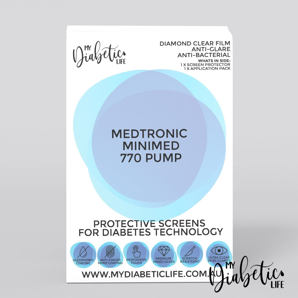 Anti Glare & Bacterial Screen Protector For Medtronic Minimed 770 Protectors