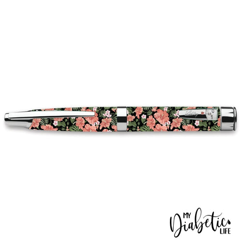 Apricot Hibiscus - Humapen Luxura Insulin Pen Peel Skin Decal Sticker Cover