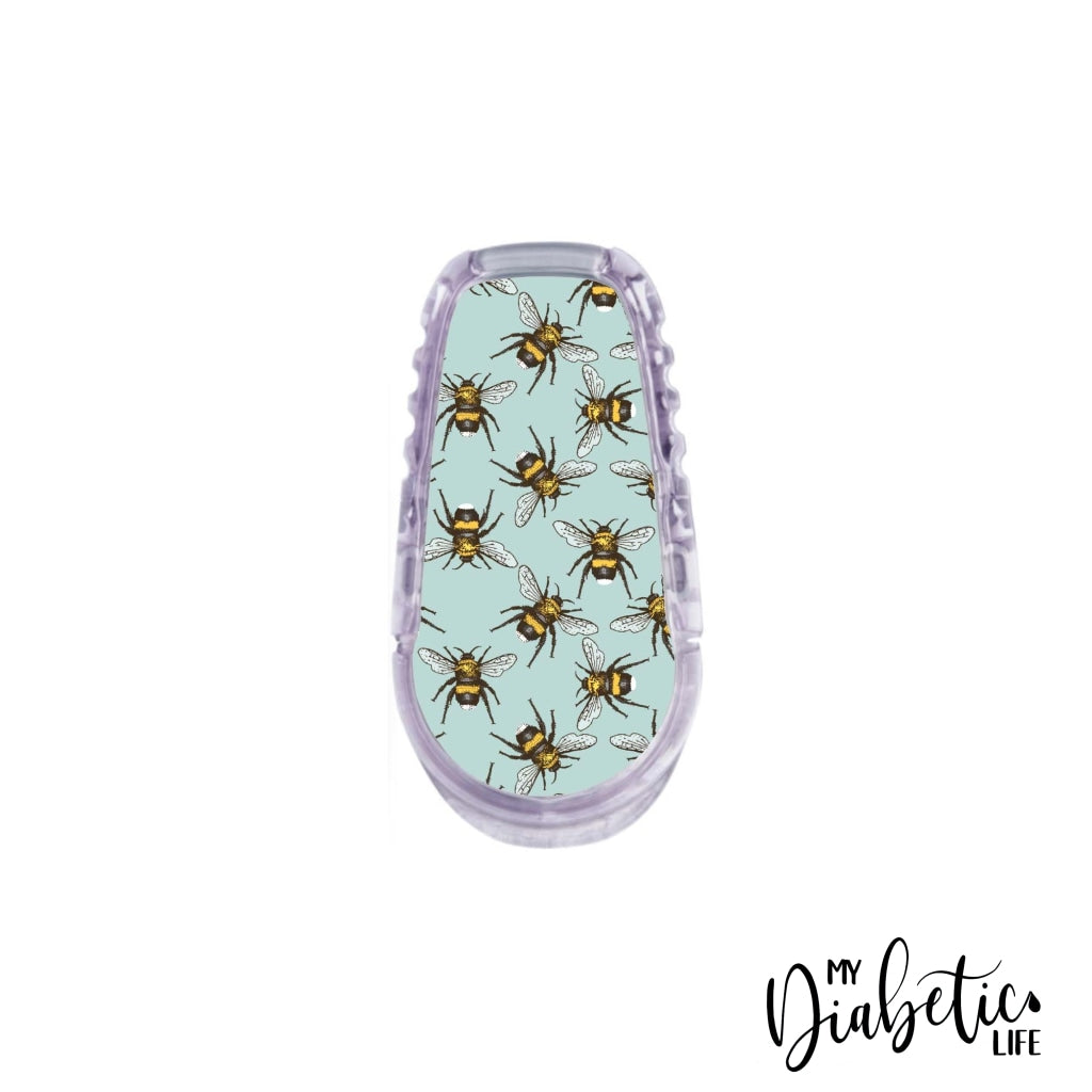 Aqua Bees - Dexcom Transmitter G6 Peel Skin And Decal Cgm Sticker