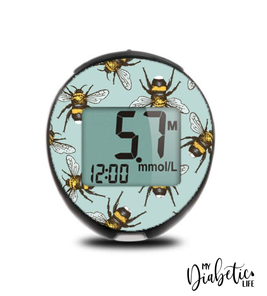 Aqua Bees - True Metrix Go Peel Skin And Decal Glucose Meter Sticker Go