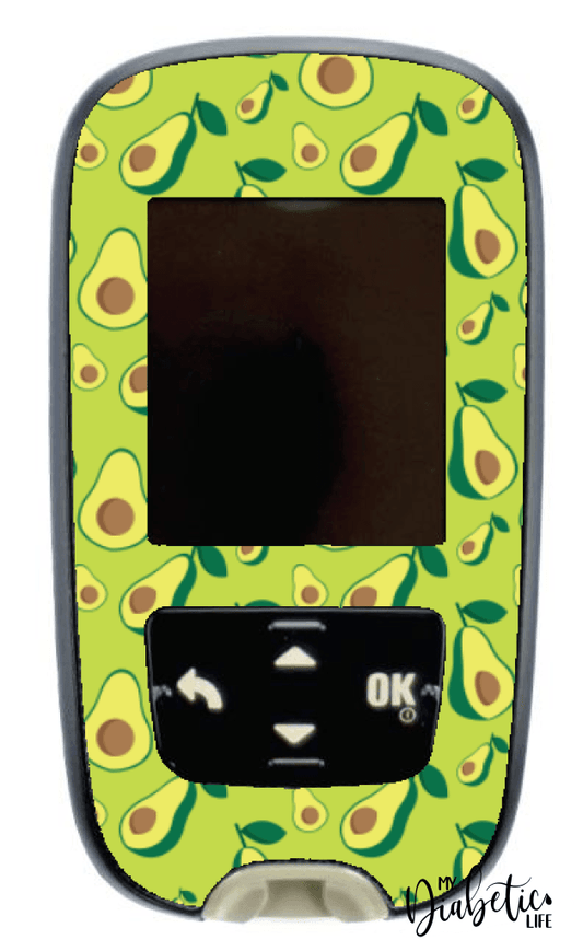 Avo-go - Accu-chek Guide Peel, skin and Decal, glucose meter sticker - MyDiabeticLife