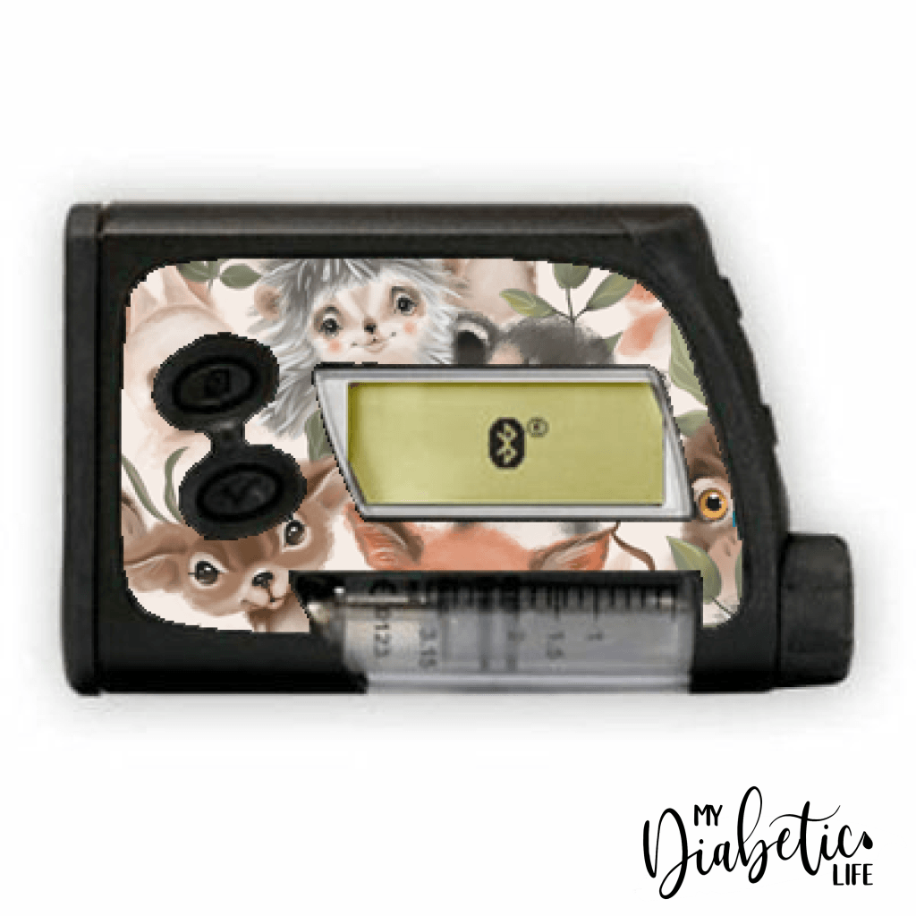 Baby Animals - Accu-Chek Spirit Combo, Peel, skin and Decal, insulin pump sticker - MyDiabeticLife