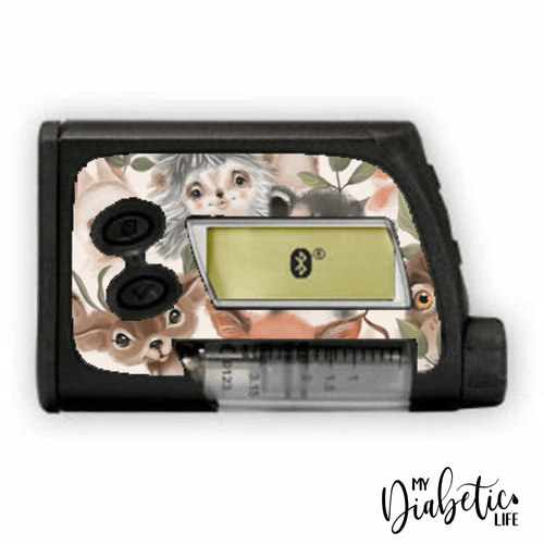 Baby Animals - Accu-Chek Spirit Combo, Peel, skin and Decal, insulin pump sticker - MyDiabeticLife
