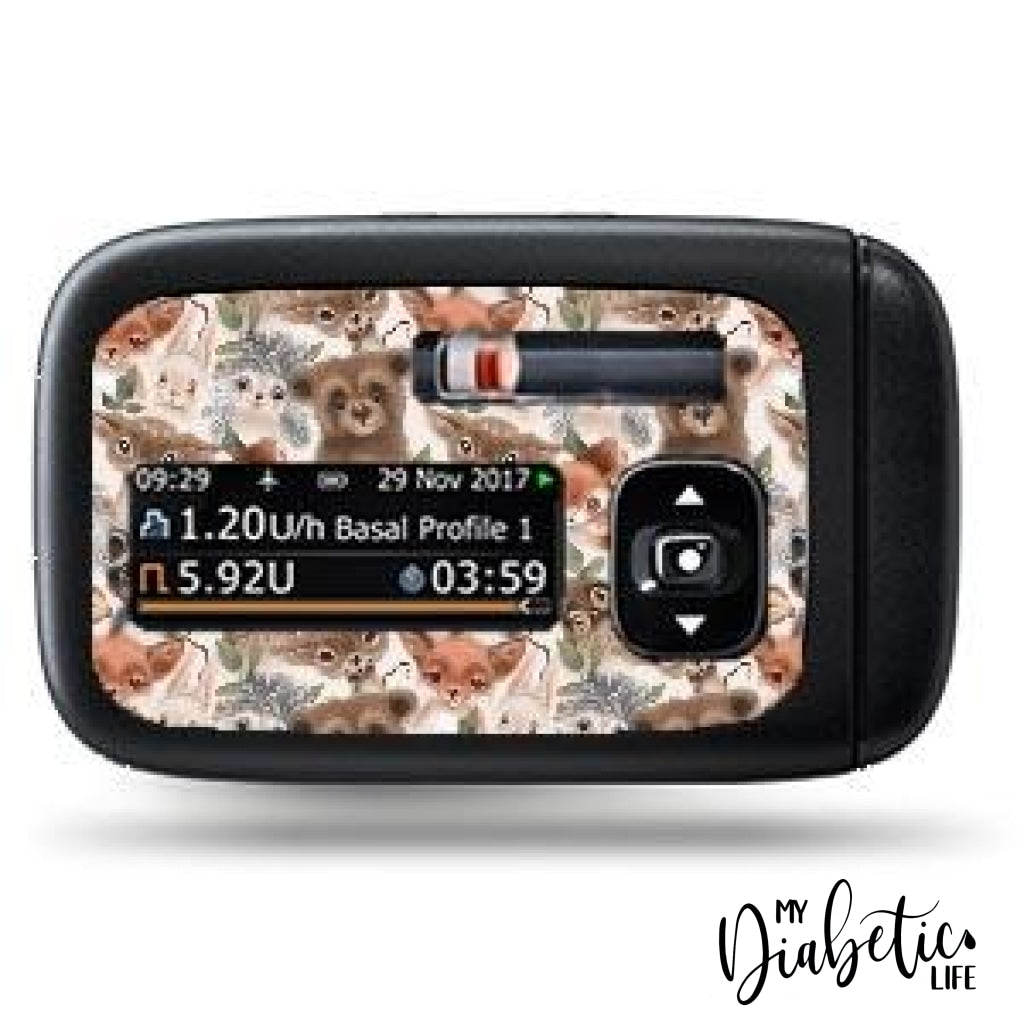 Baby Forest Animals - Accu-Chek Insight Peel Skin And Decal Insulin Pump Sticker Accu-Chek