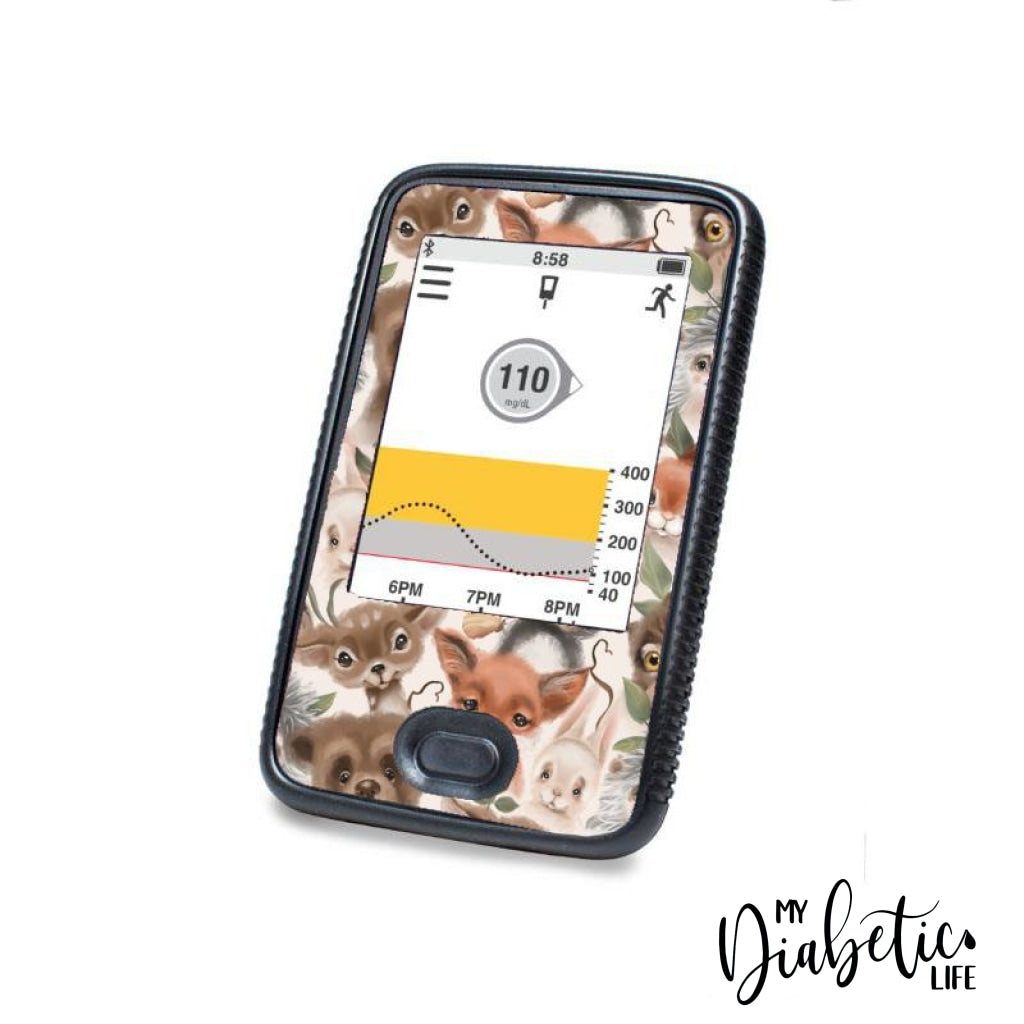 Baby Forest Animals - Dexcom G6 Peel, skin and Decal, glucose meter sticker - MyDiabeticLife