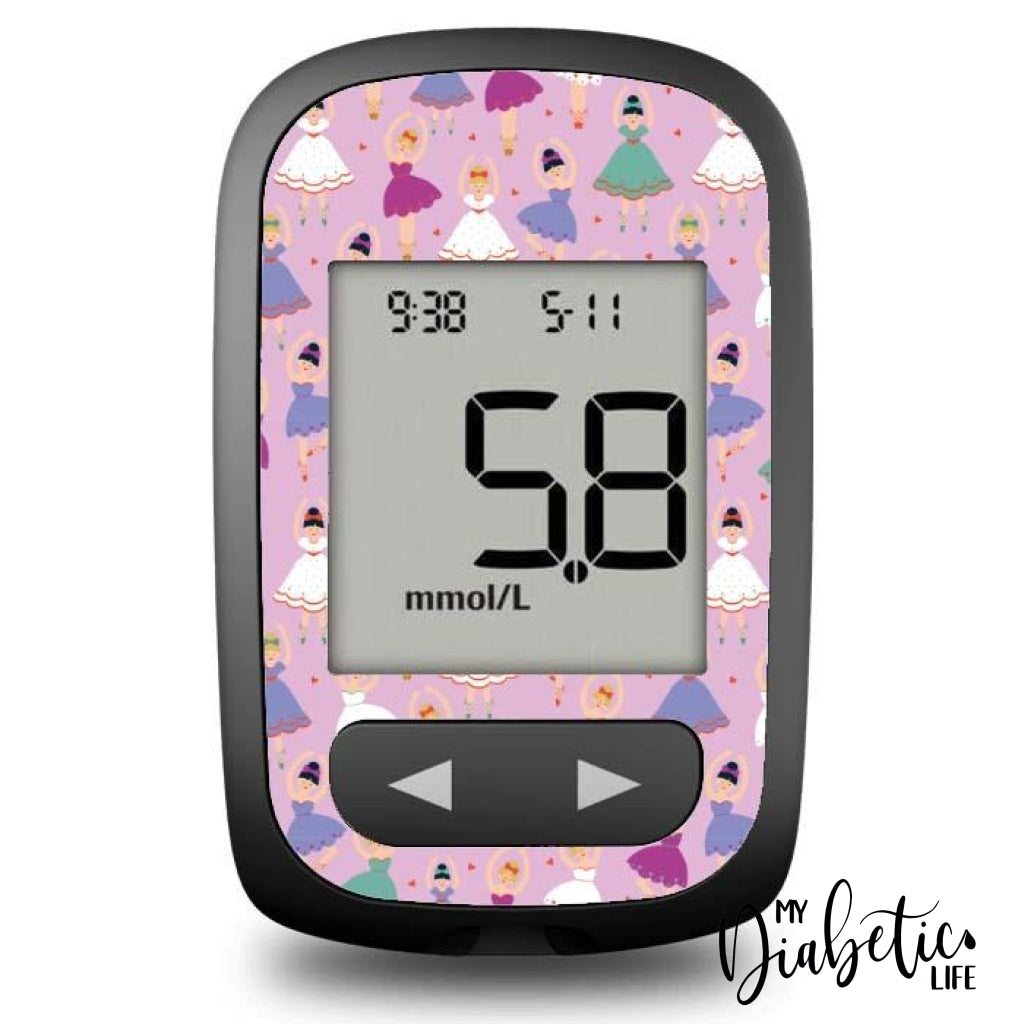 Ballerinas - Accu-Chek Guide Me Peel Skin And Decal Glucose Meter Sticker