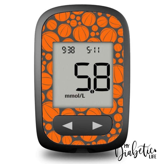 Basketball Madness - Accu-Chek Guide Me Peel Skin And Decal Glucose Meter Sticker
