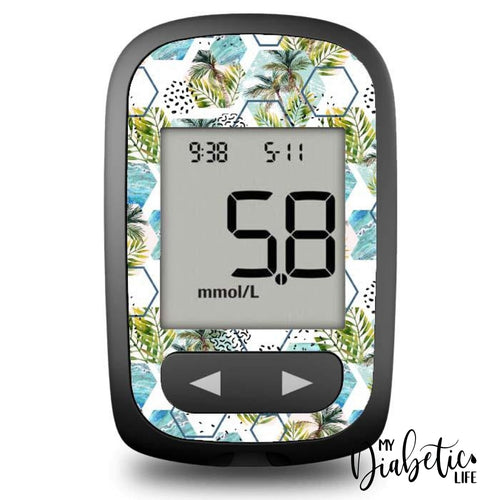 Beach Days - Accu-Chek Guide Me Peel Skin And Decal Glucose Meter Sticker