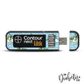 Beach Days - Contour Next Link USB Peel, skin and Decal, Glucose meter sticker - MyDiabeticLife