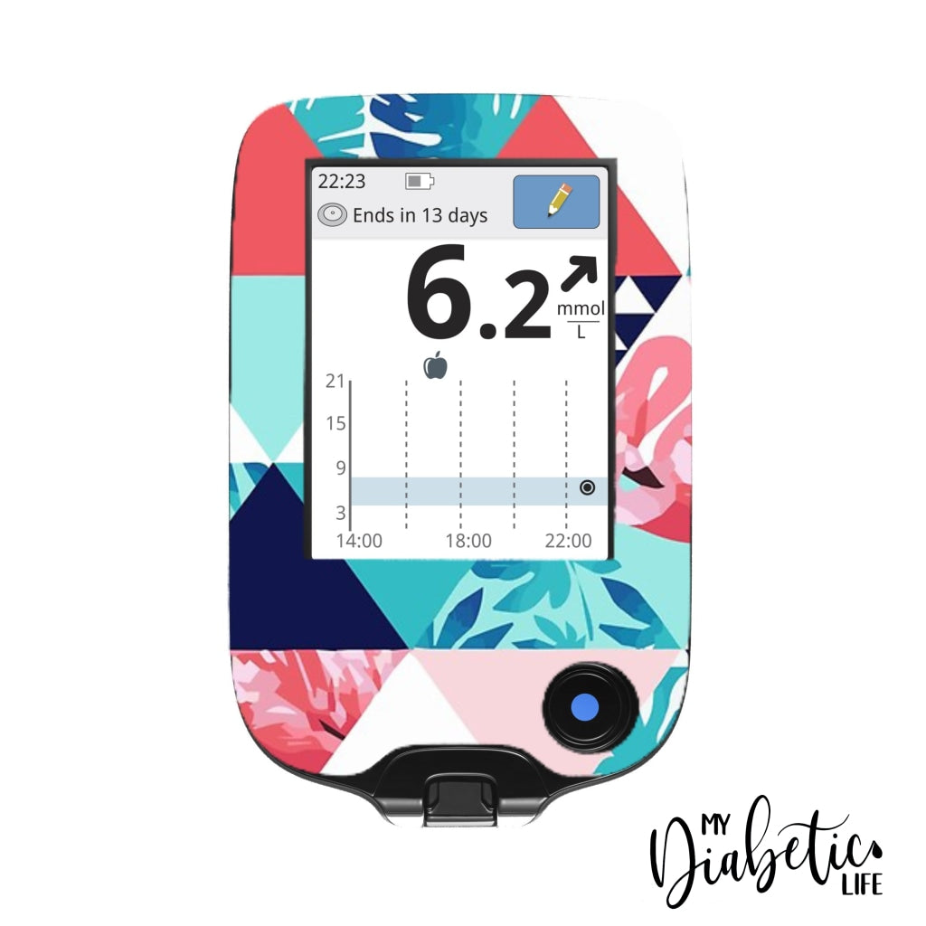 Beach Days - Freestyle Libre + Sensor Peel, skin and Decal, glucose meter sticker - MyDiabeticLife