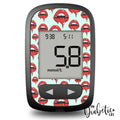 Vampire Lips - Accu-Chek Guide Me Peel Skin And Decal Glucose Meter Sticker