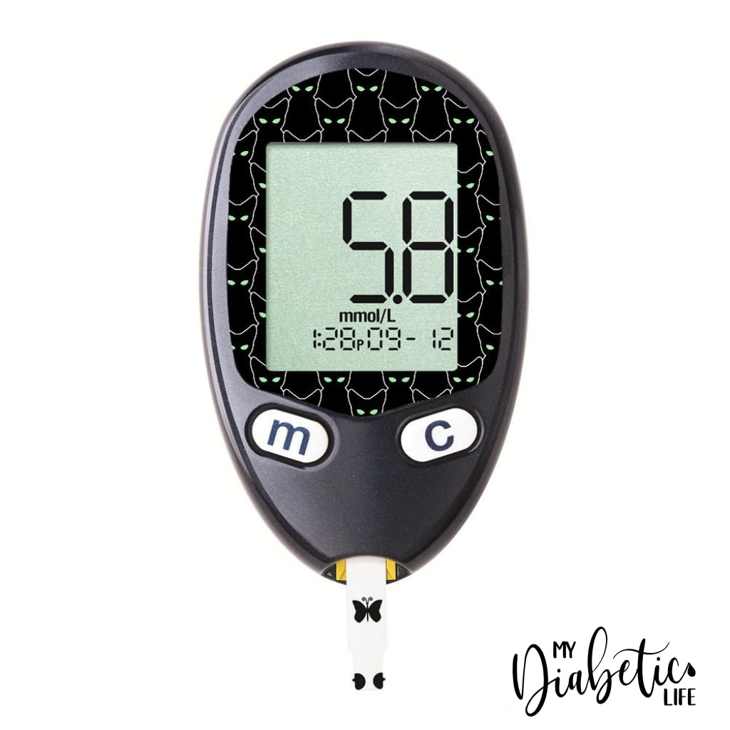 Black Cats - Freestyle Freedom Lite Peel Skin And Decal Glucose Sticker Freestyle Lite