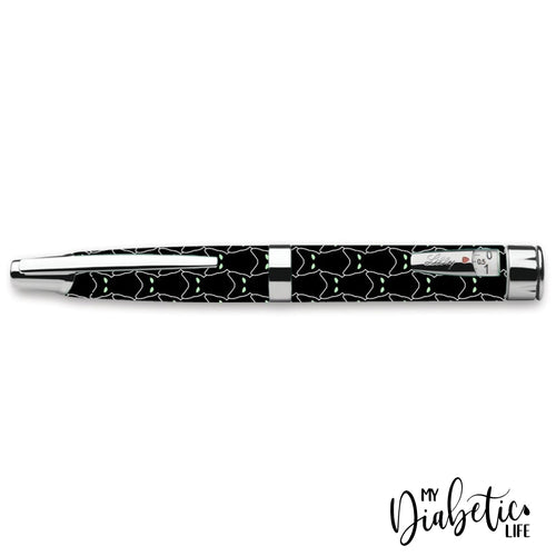 Black Cats - Humapen Luxura Insulin Pen Peel Skin Decal Sticker Cover