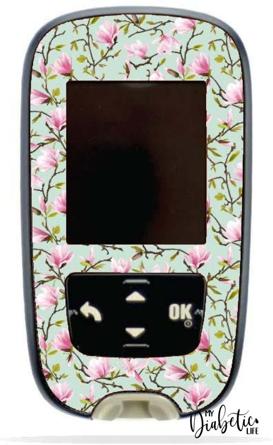 Blossoms - Accu-Chek Guide Peel Skin And Decal Glucose Meter Sticker