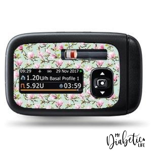 Blossoms - Accu-Chek Insight Peel Skin And Decal Insulin Pump Sticker Accu-Chek