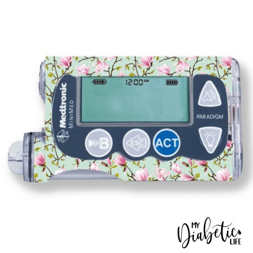 Blossoms - Medtronic Paradigm Series 7 Skin And Decal Insulin Pump Sticker