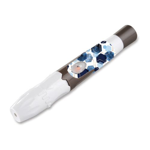 Blue Hexagon - Glucokey Lancing Device Sticker