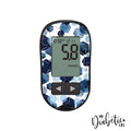 Geometric Marble Gold & Blue - Accu-chek Performa Peel, skin and Decal, glucose meter sticker - MyDiabeticLife