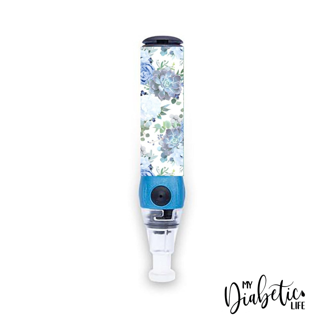 Succulents & Flowers - Genteel Lancing Device Peel Decal Skin Sticker