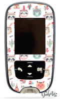 Boho Animals - Accu-chek Guide Peel, skin and Decal, glucose meter sticker - MyDiabeticLife