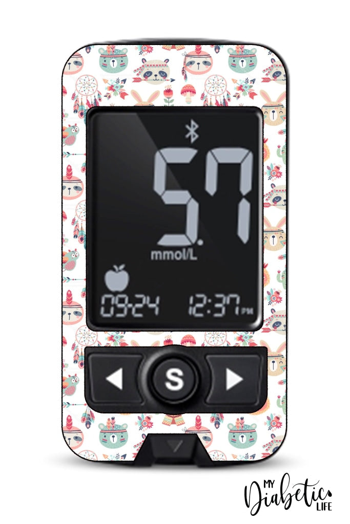 Cowboys and Indians - Caresens N Premier, skin and Decal, glucose meter sticker - MyDiabeticLife