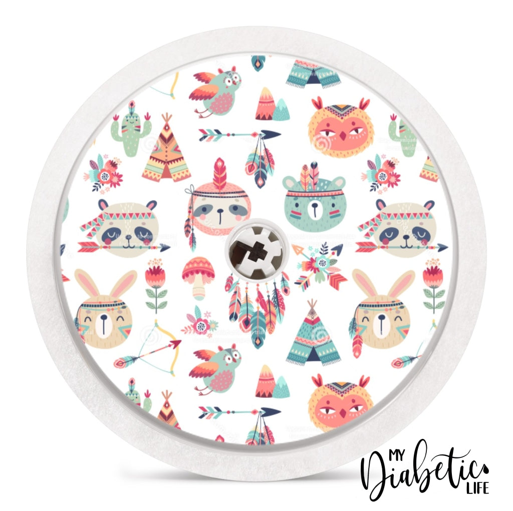 Boho Animals - Freestyle Libre Sensor Peel Skin And Decal Fgm/cgm Sticker