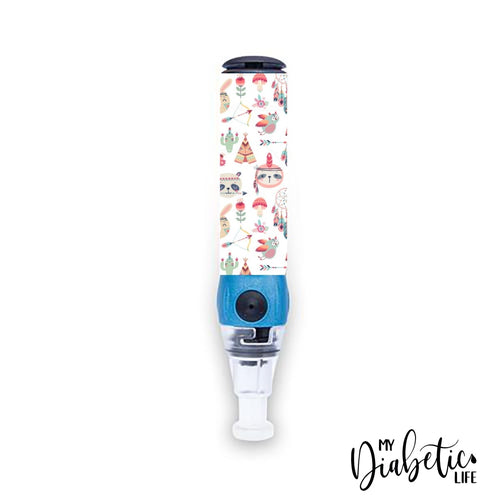 Boho Animals - Genteel Lancing Device Peel, Decal, Skin, sticker - MyDiabeticLife