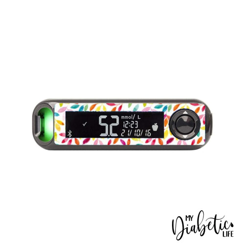 Bright Foliage - Contour Next One Peel, skin and Decal, glucose meter sticker - MyDiabeticLife