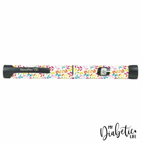 Bright Foliage - Novopen 4, Novopen5, Novopen Echo Peel, skin and Decal, Insulin pen sticker Cover - MyDiabeticLife