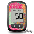 Bright Mandala - Accu-Chek Guide Me Peel Skin And Decal Glucose Meter Sticker