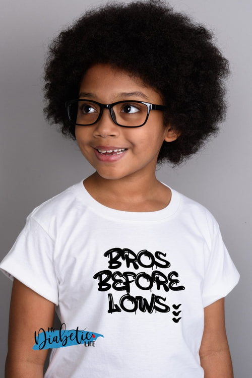 Bros Before Lows- Kids Graphic Diabetes Tee Shirts