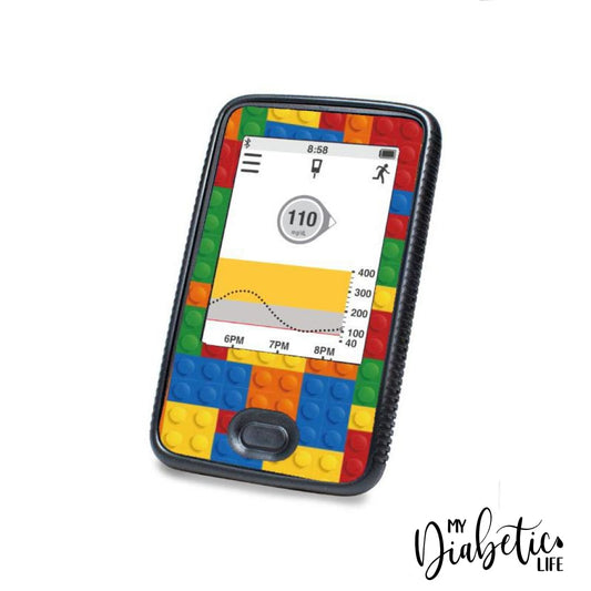 Building Blocks - Dexcom G6 Peel, skin and Decal, glucose meter sticker - MyDiabeticLife