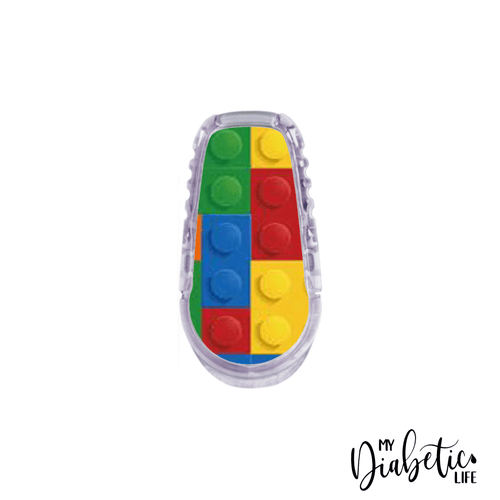 Building Blocks - Dexcom transmitter G6 Peel, skin and Decal, cgm sticker - MyDiabeticLife