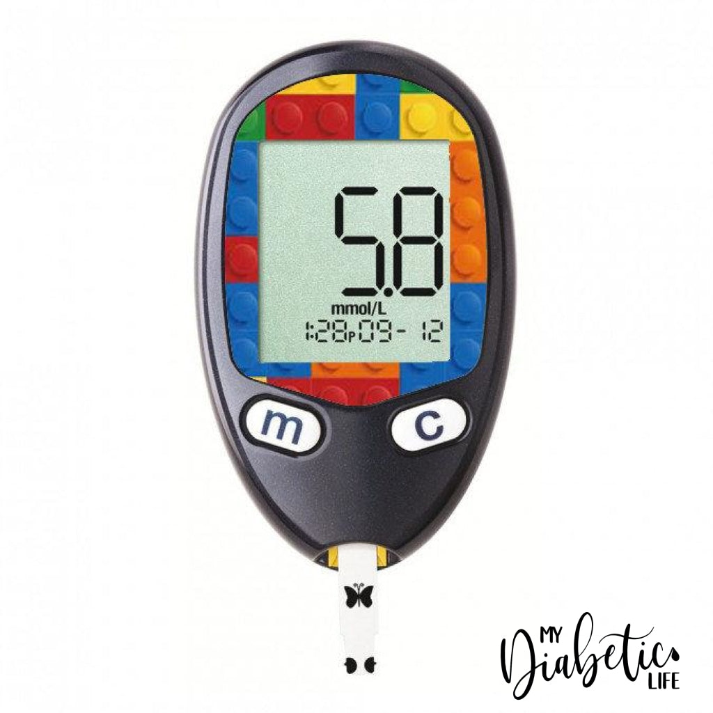 Building Blocks - Freestyle Freedom lite Peel, skin and Decal, glucose sticker - MyDiabeticLife