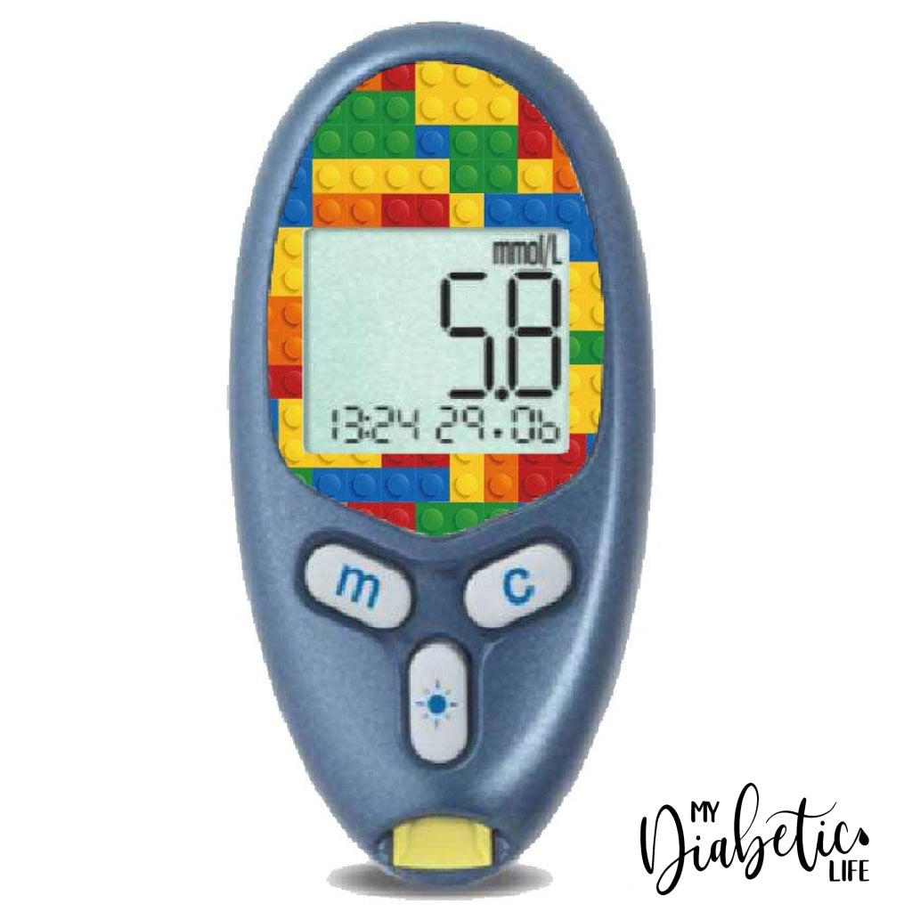 Building Blocks - Freestyle Lite Peel Skin And Decal Glucose Sticker Freestyle Lite