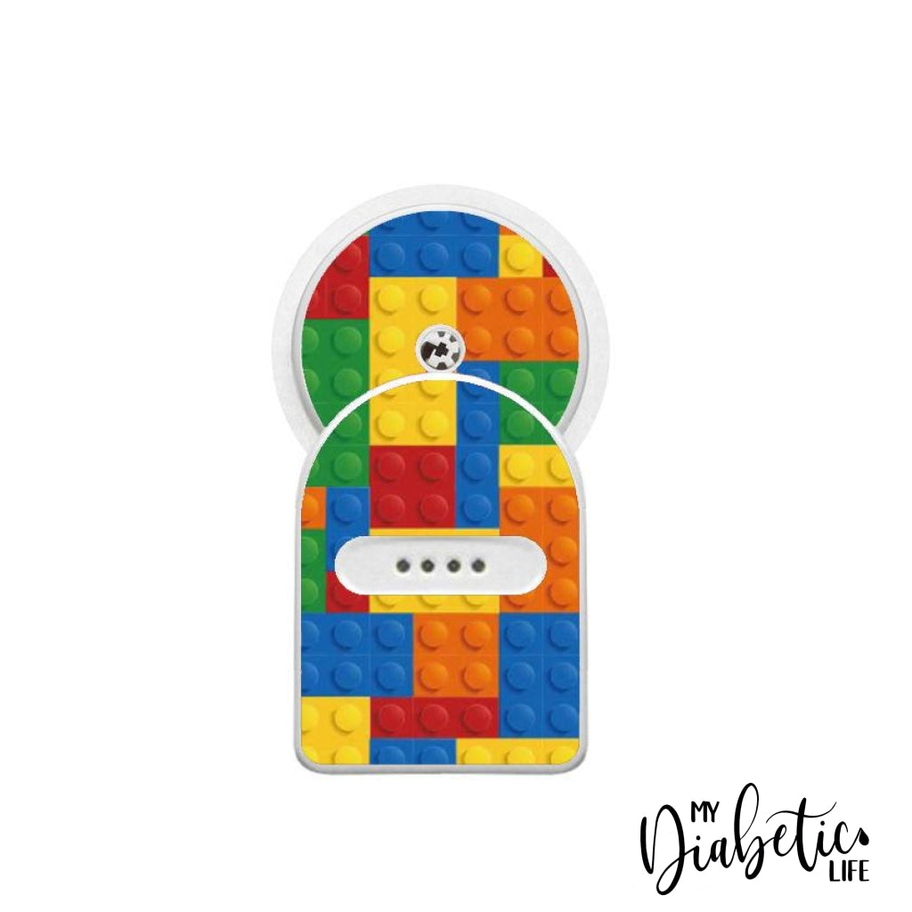 Building Blocks - Maio Maio 1 & Libre Peel, skin and Decal, fgm/cgm sticker - MyDiabeticLife