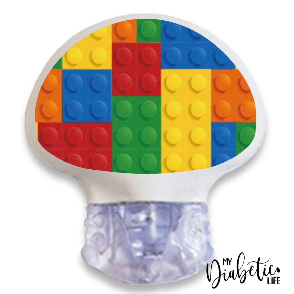 Building Blocks - Medtronic Enlite Peel, skin and Decal, cgm sticker - MyDiabeticLife