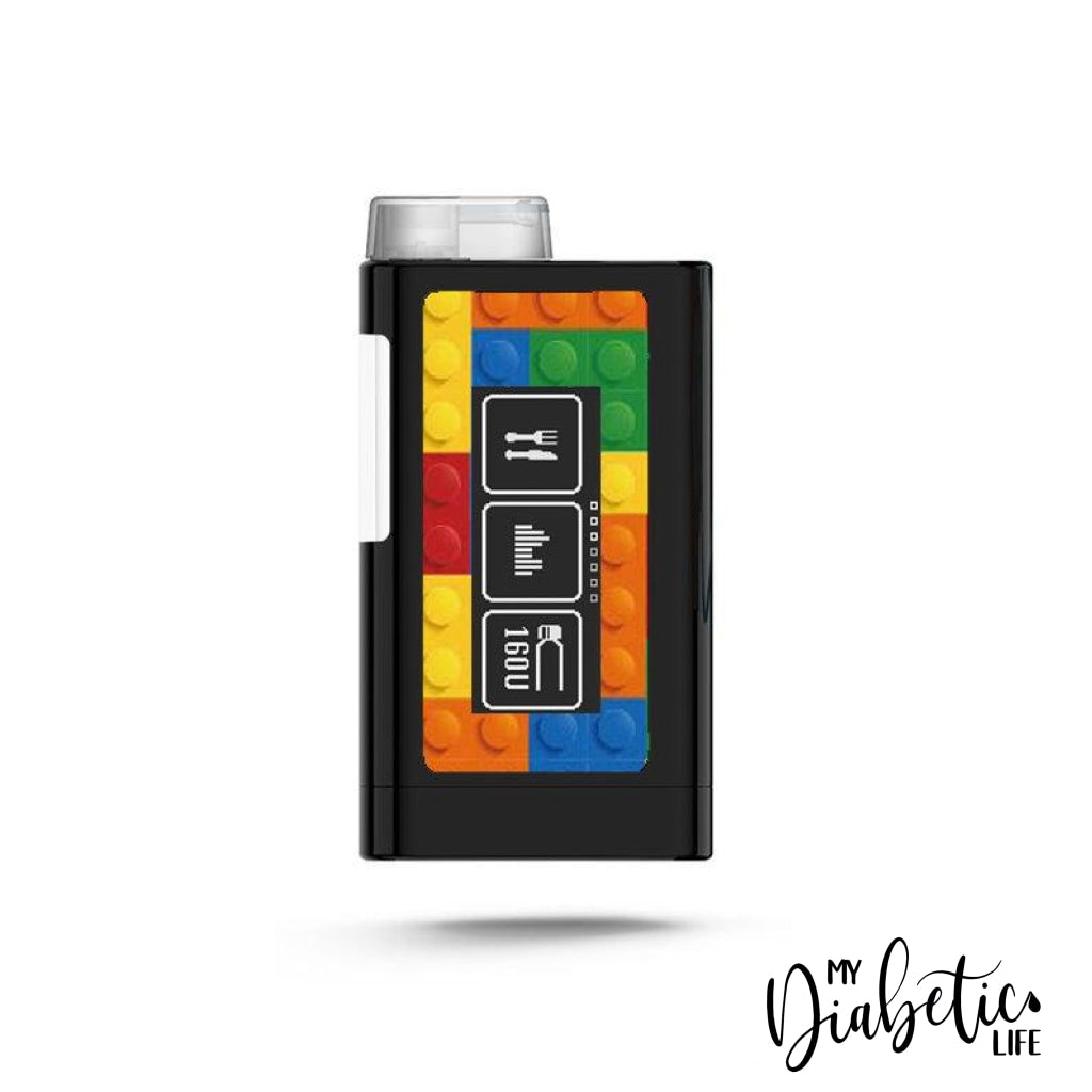 Building Blocks - Ypsopump Peel, skin and Decal, Insulin pump sticker - MyDiabeticLife