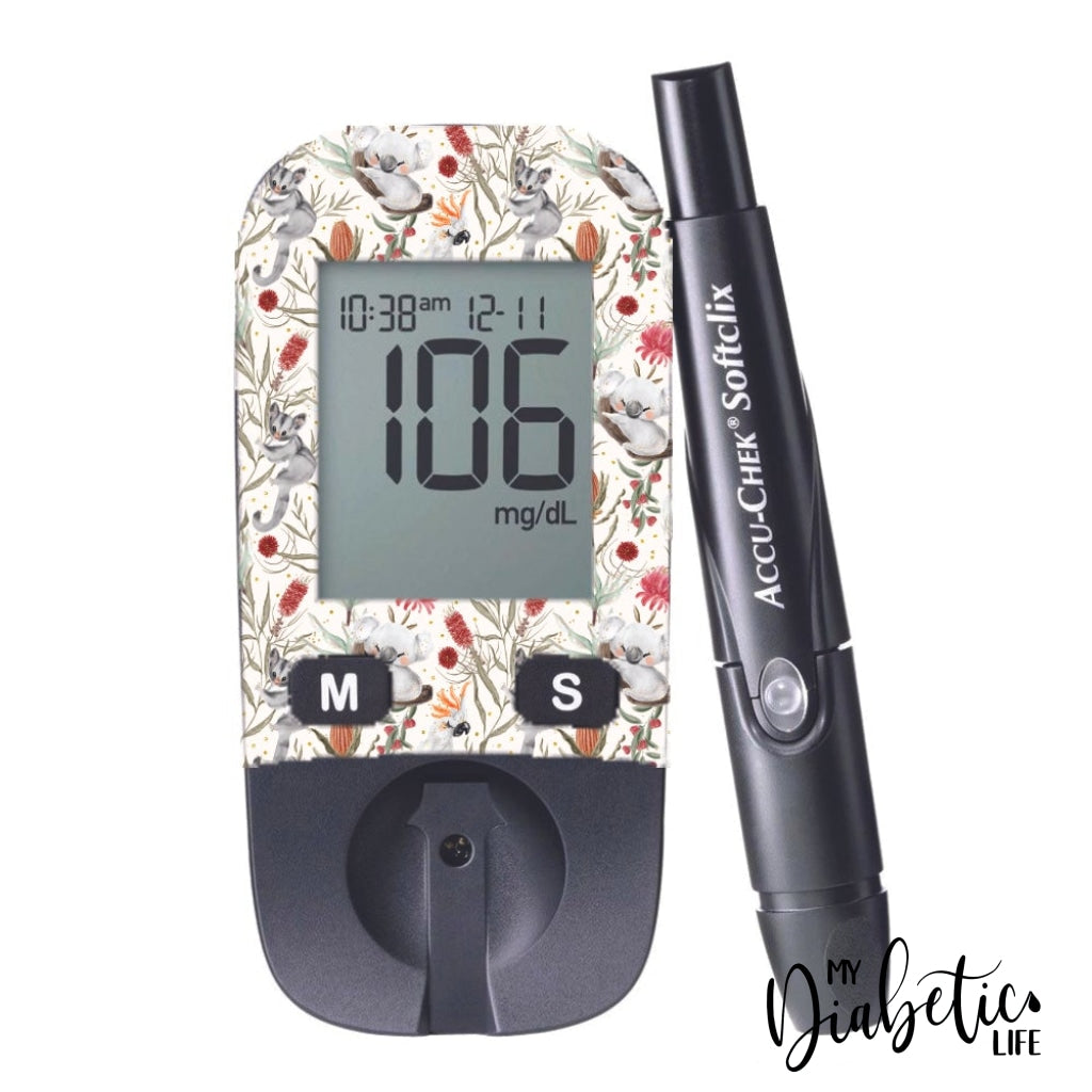 Bush Baby - Accu-Chek Active Peel Skin And Decal Glucose Meter Sticker