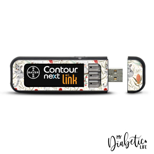 Bush Baby - Contour Next Link Usb Peel Skin And Decal Glucose Meter Sticker
