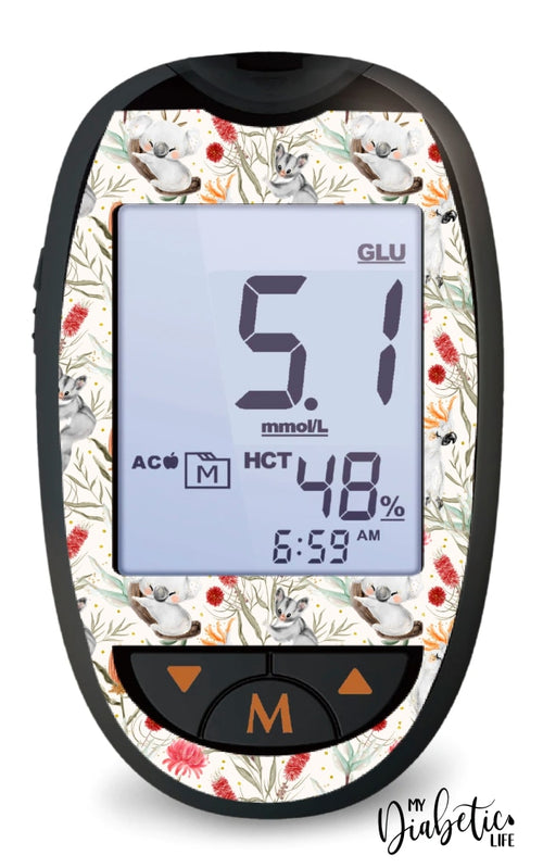Bush Baby - Glucokey Connect Peel Skin And Decal Glucose Meter Sticker