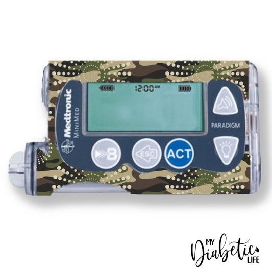 Bush Camouflage - Medtronic Paradigm Series 7 Skin And Decal Insulin Pump Sticker