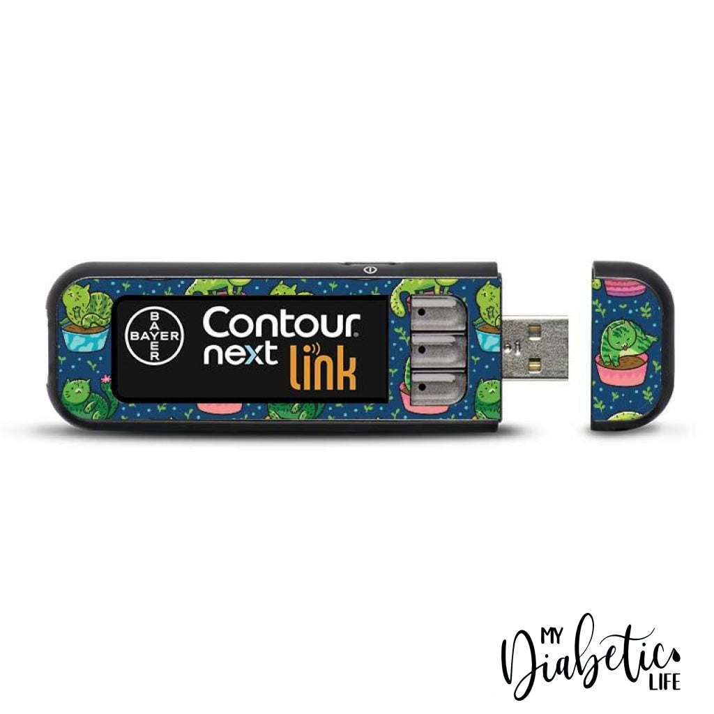 Cacthiss - Contour Next Link Usb Peel Skin And Decal Glucose Meter Sticker
