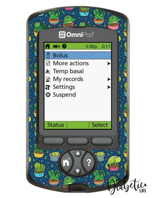 Cacthisss - Omnipod Pdm Skin And Decal Glucose Meter Sticker