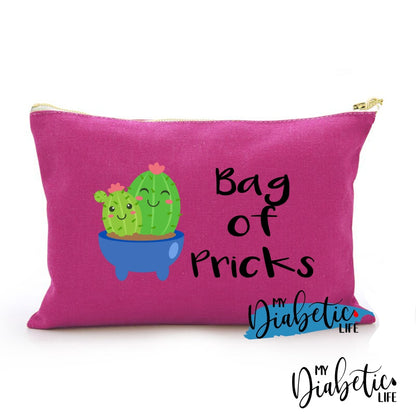 Cactus - Bag Of Pricks Carry All Storage Bag Dark Pink Storage Bags