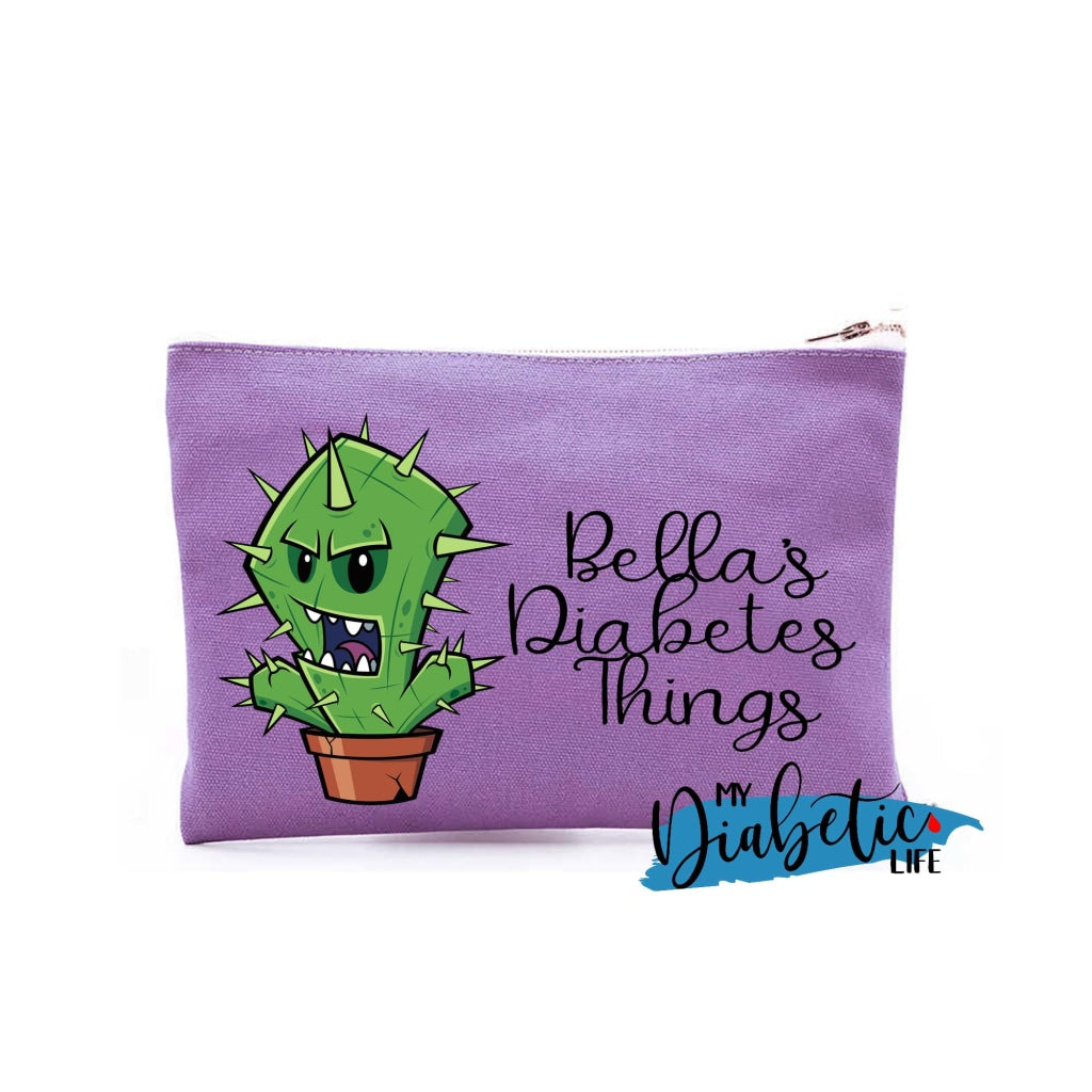 Cactus - Choose Your Fav & Personalise It! Diabetes Carry Bag Diabetic Accessories Storage For