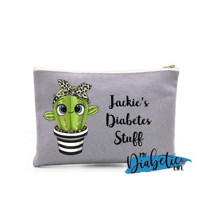 Cactus - Choose Your Favourite & Personalise It! Carry All Storage Bag Grey / Happy Storage Bags