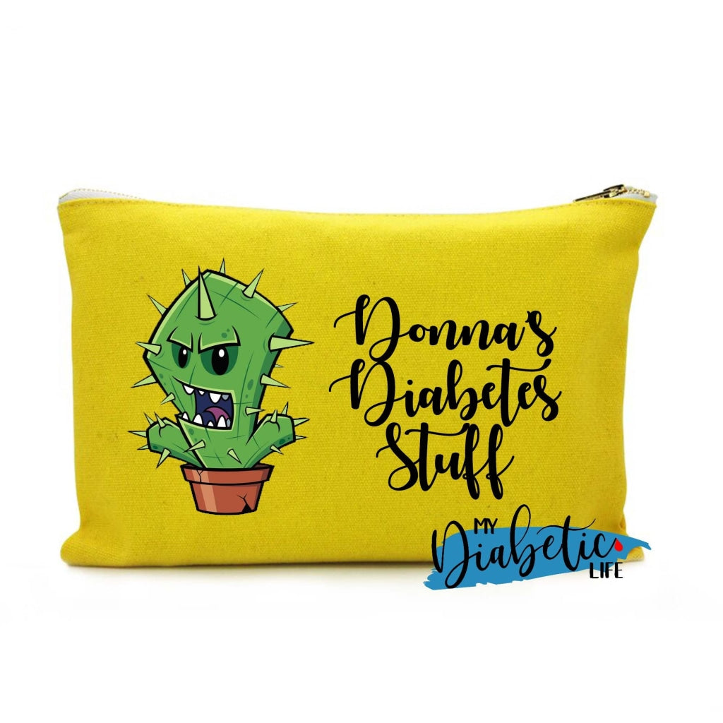 Cactus - Choose Your Favourite & Personalise It! Carry All Storage Bag Yellow / Angry Storage Bags