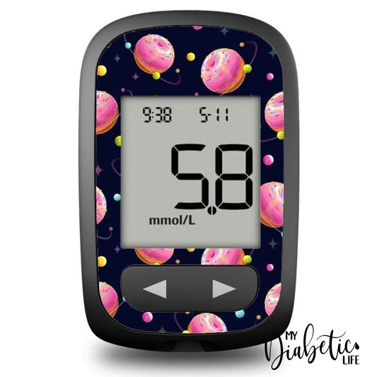 Candy Apple Planets - Accu-Chek Guide Me Peel Skin And Decal Glucose Meter Sticker